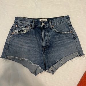 Agolde Distressed Denim Shorts